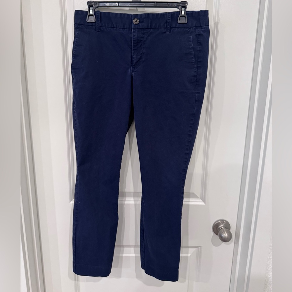 J. Crew Dark Blue Stretch Pants Size 8